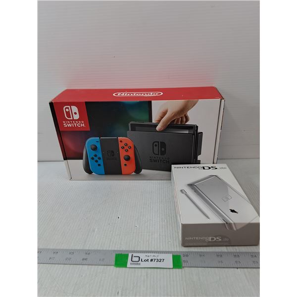 Empty Nintendo Switch Box & Empty Nintendo DS Lite Box