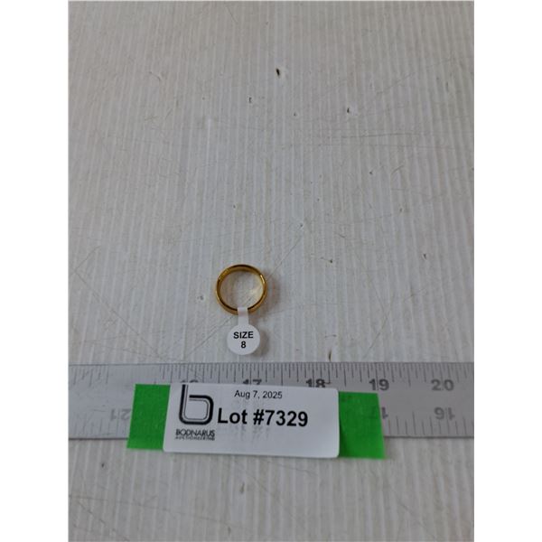 Gold Colored Ring- Size 8