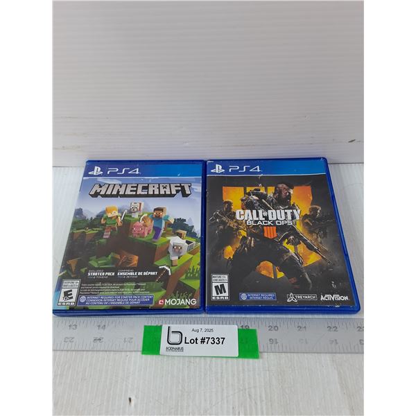 (2) PS4 Games- Cannot Authenticate