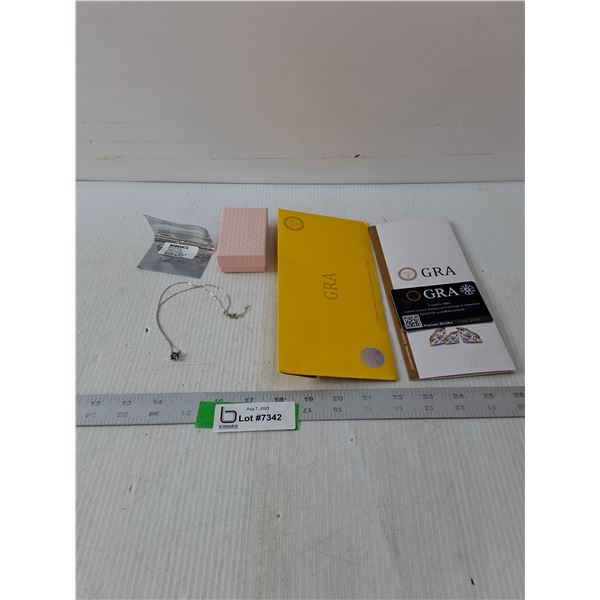 Green Moissanite Necklace- Size 6.5mm- Cannot Authenticate