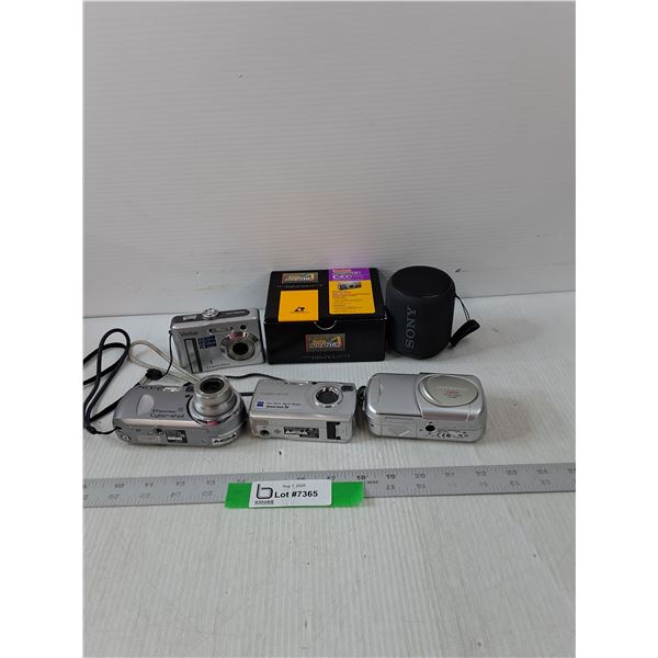 (4) Variety Of Cameras & Sony Speaker