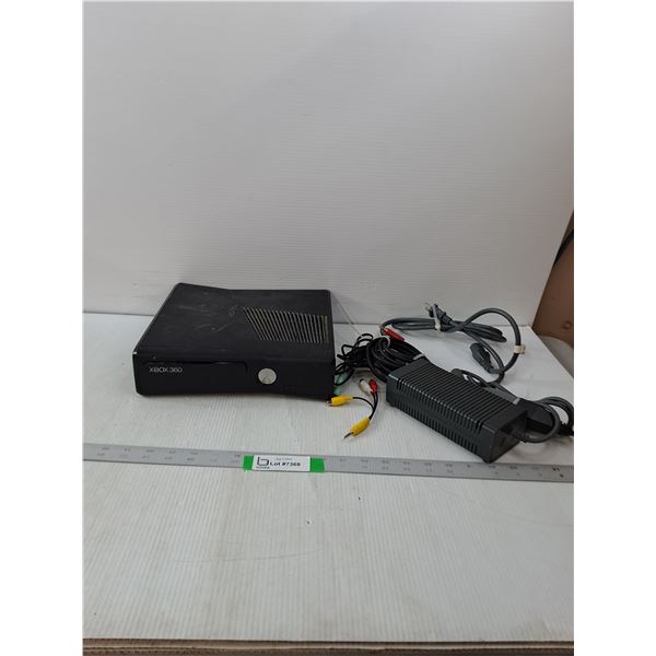 Xbox 360 Console- 10.5" x 3" x 10.5"- As Is