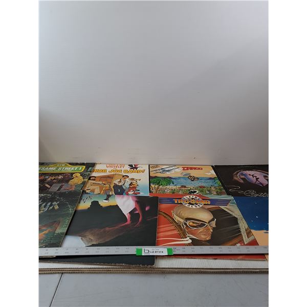 (8) Variety Of Vinyl Records-Trooper, Sesame Street, Styx
