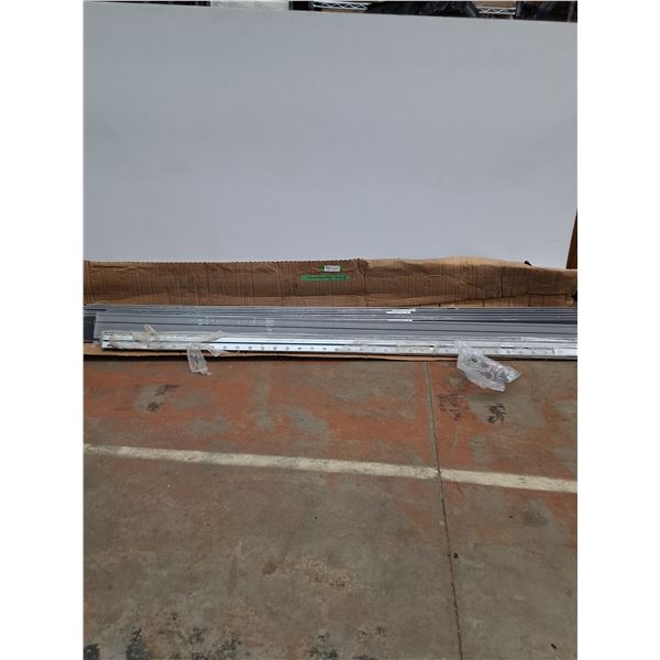 *(8)Ikea Base Board And (5) Brackets- 84" x 4.5" -CANNOT SHIP- Some Hardware