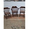 Image 1 : *(3) Dark Brown Chairs- Have Wear- CANNOT SHIP