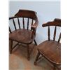 Image 7 : *(3) Dark Brown Chairs- Have Wear- CANNOT SHIP