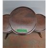 Image 2 : *Antique Wood Mahogany 3 Tier Parlor Clawfoot Table- CANNOT SHIP