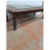 Image 4 : *Brown Center Coffee Table With (2) Pieces Of Glass- CANNOT SHIP