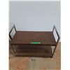 Image 4 : *Brown Side Table & Rolling Tv Cart - CANNOT SHIP
