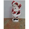 Image 1 : *Blow Mold Light Up Santa Christmas Decoration- 43" x 17.5"- Powers On As Is- CANNOT SHIP