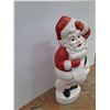 Image 3 : *Blow Mold Light Up Santa Christmas Decoration- 43" x 17.5"- Powers On As Is- CANNOT SHIP