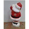 Image 5 : *Blow Mold Light Up Santa Christmas Decoration- 43" x 17.5"- Powers On As Is- CANNOT SHIP