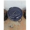 Image 3 : **(3) Enameled Steel Canner/Multi-use Pot- CANNOT SHIP