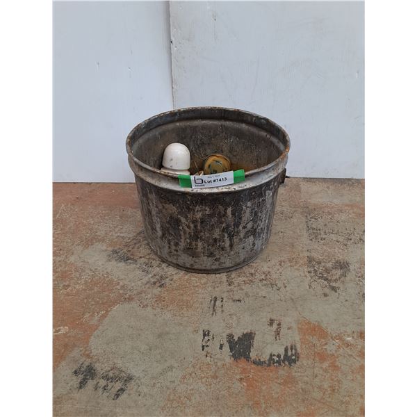 **Galvanized Tub Of Insulators- CANNOT SHIP