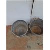 Image 2 : **(3) Galvanized Metal Pails- 11" x 13"- PICK UP