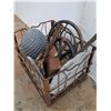 Image 4 : **Metal Basket, Yard Decorations, Steering Wheels & Metal Dust Pan- CANNOT SHIP