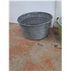 Image 5 : **(2) Galvanized Wash Tubs- CANNOT SHIP