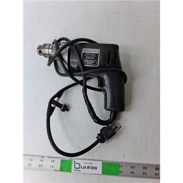 Black & Decker 3/8" Variable Speed Drill- Powers On