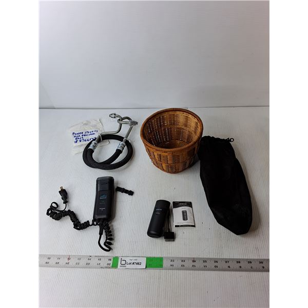 Power Steering Hose, Enercell USB Charger- Untested, Philips Electric Razor- Takes a Charge/Untested
