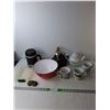 Image 1 : (2) Tea Kettles, Thermos, (3) Mugs, Misc.