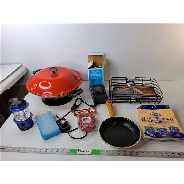 Electric Wok- Powers On, Block Heater Timer, Electric Lantern- Working, Misc.