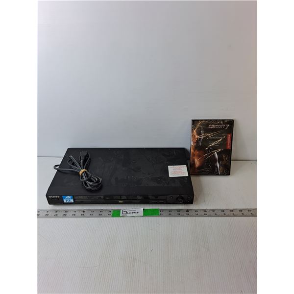 Sony DVD Player- Powers On & Circuit 7 Fitness DVD- Sealed