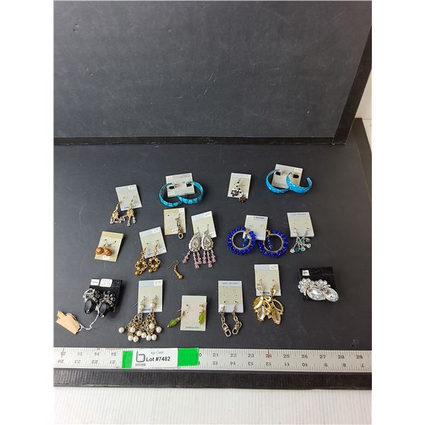 (15) Pairs of Earrings, Two Clip-on