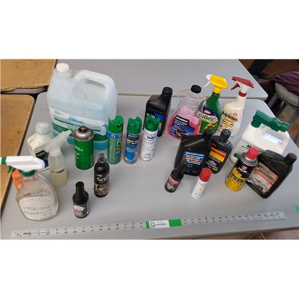 Chemicals Lot- Bug Spray, Killex, SAE 30 Motor Oil, Misc  -  CANNOT SHIP