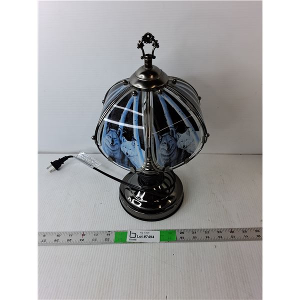 Trilight Wolf Lamp 14" Tall- Working