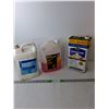 Image 1 : Chemicals Lot- Rain Coat, Windshield Wash, Solvent 1/3 to 1/2 Full, Cannot Ship