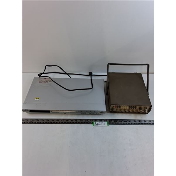 JVC DVD Player - Powers On, Dynascan NTSC 1249 Generator - No Power Cord - Untested