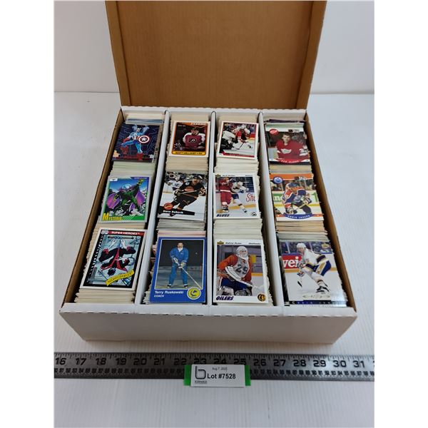 Large Lot of Assorted Collector's Cards (Mostly NHL Upper Deck & Marvel Comics Heroes)