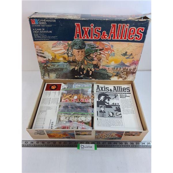 MB "Axis & Allies" Board Game - Appears Complete