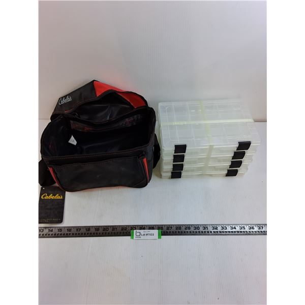 Cabela's 4-Tray 3600 Buckle Tackle Bag - Appears Unused