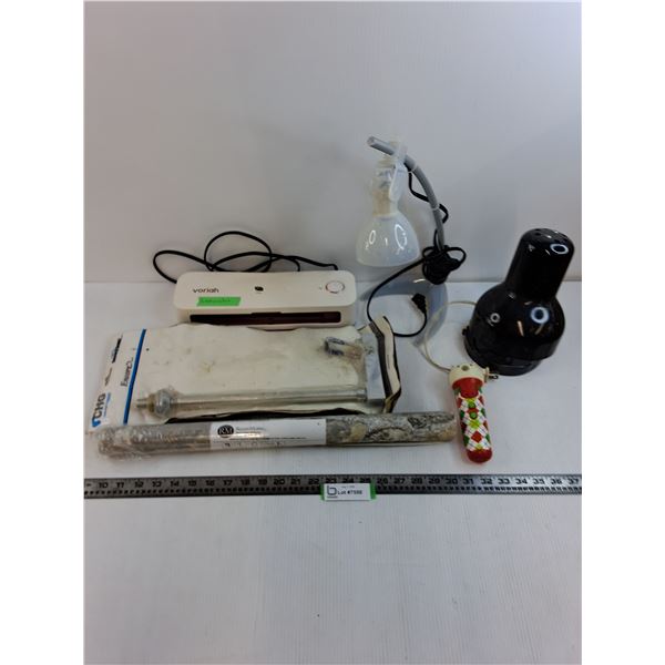 Voriah Laminator & Desk Lamps - All Tested, Wallpaper Roll, CHG Hardware, Christmas Music Microphone