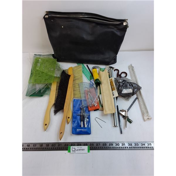 Assorted Drafting Implements with Tote Bag