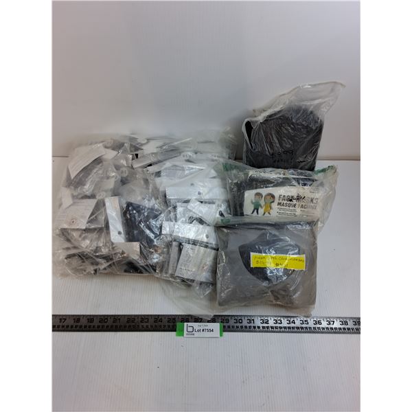 (4) Bags of Assorted Face Masks