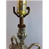Image 3 : Vintage Ornate Metal Base Table Lamp - Tested - 29" Tall, As is - PICK UP