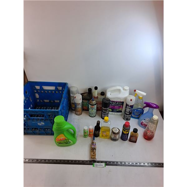 Milk Carton of Assorted "Partials" Shop Chemicals - Cannot Ship