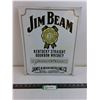 Image 1 : Jim Beam Metal Wall Sign - 12.5" x 16"