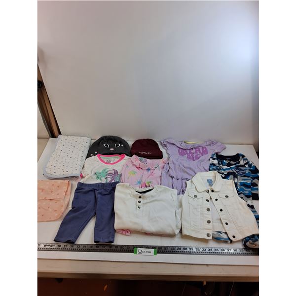 Assorted Children's Clothes/Blanket - Size Range 12-18M - 8Y