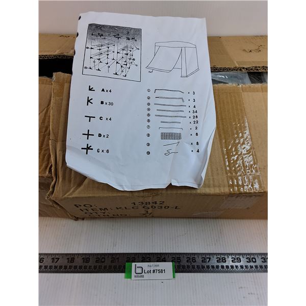 Unassembled Green House with Shelving - Size Unknown - 35x14x6" Box - PICK UP ONLY