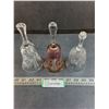 Image 1 : (3) Glass/Crystal Dinner Bells