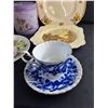 Image 6 : Glass Knife Rests, Tea Cups & Saucers and Decorative Dining Plates