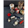 Image 5 : Ceramic Sugar Dish, The Poppy, Various Christmas and Easter Ornaments, Butter Knives and Misc
