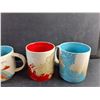 Image 3 : (4) Starbucks Collector Series Ceramic Mugs - Chipped