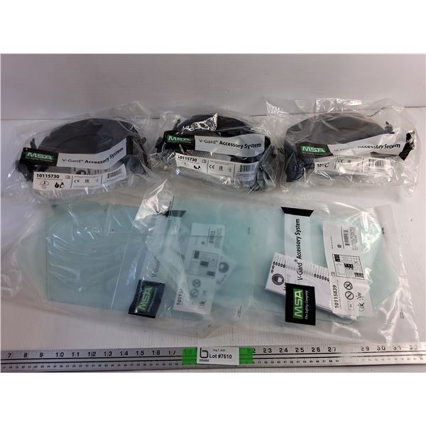 MSA V Gard Accessory System - Frame V Card for Slotted MSA Caps and Visor - New