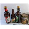 Image 2 : Vintage Beer Bottles - Budweiser & Labatt, Esso Engine Oil Tin and Rogers Golden Syrup Tin and Misc