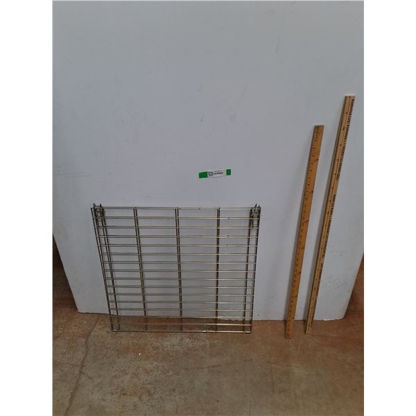 40" & 36" Wooden Rulers and Metal Cage Part 24" x 24", Cannot Ship
