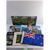 Image 1 : New Zealand Flag and Books - Rural and Country Life, NZ Vacation Planner and Australia Travel Guide